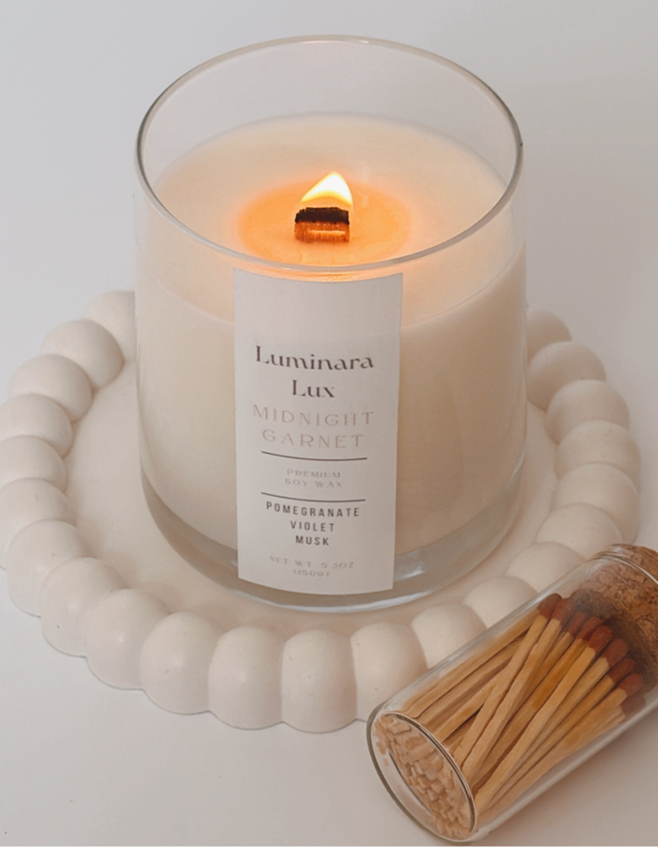 Small glass candles