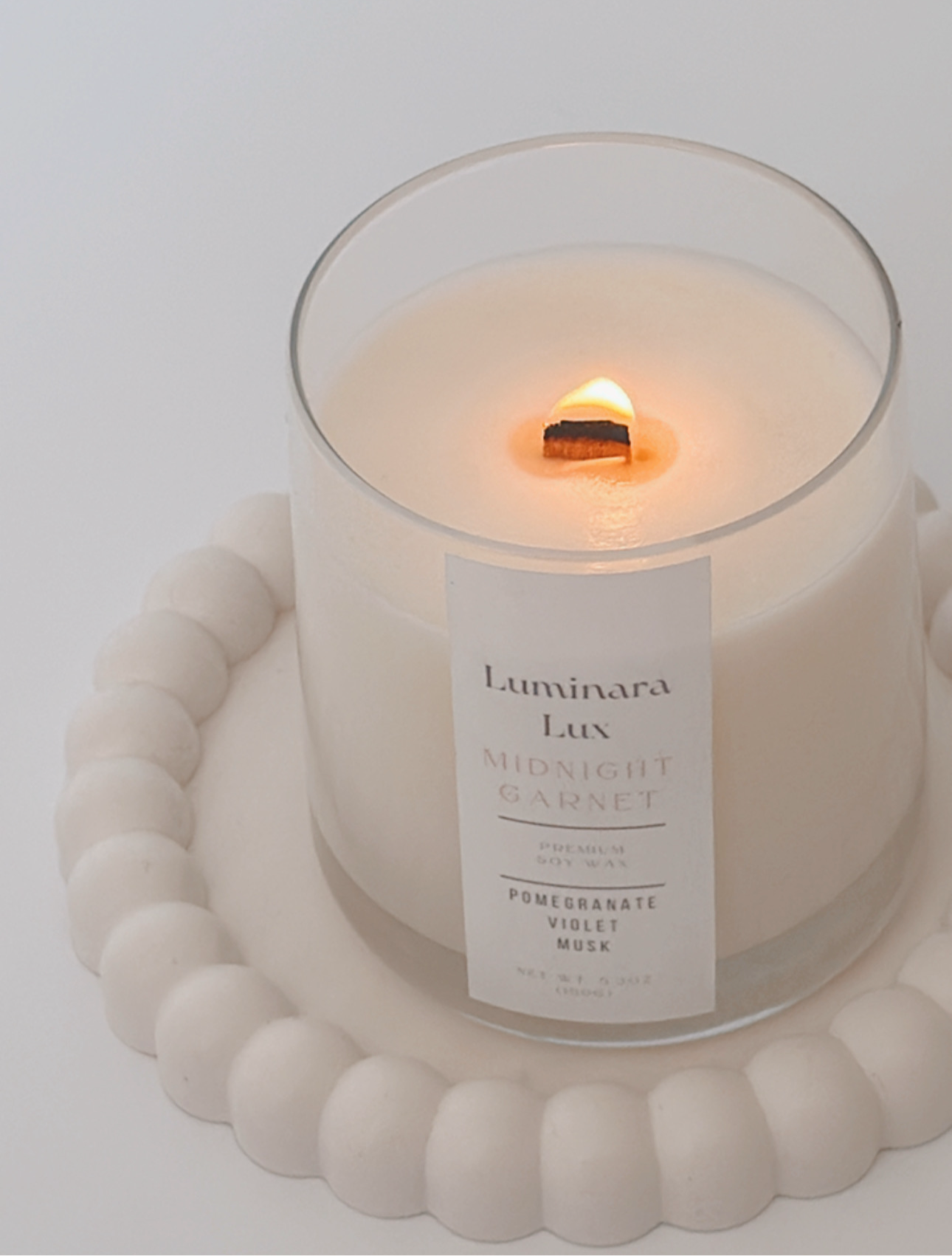 Small glass candles