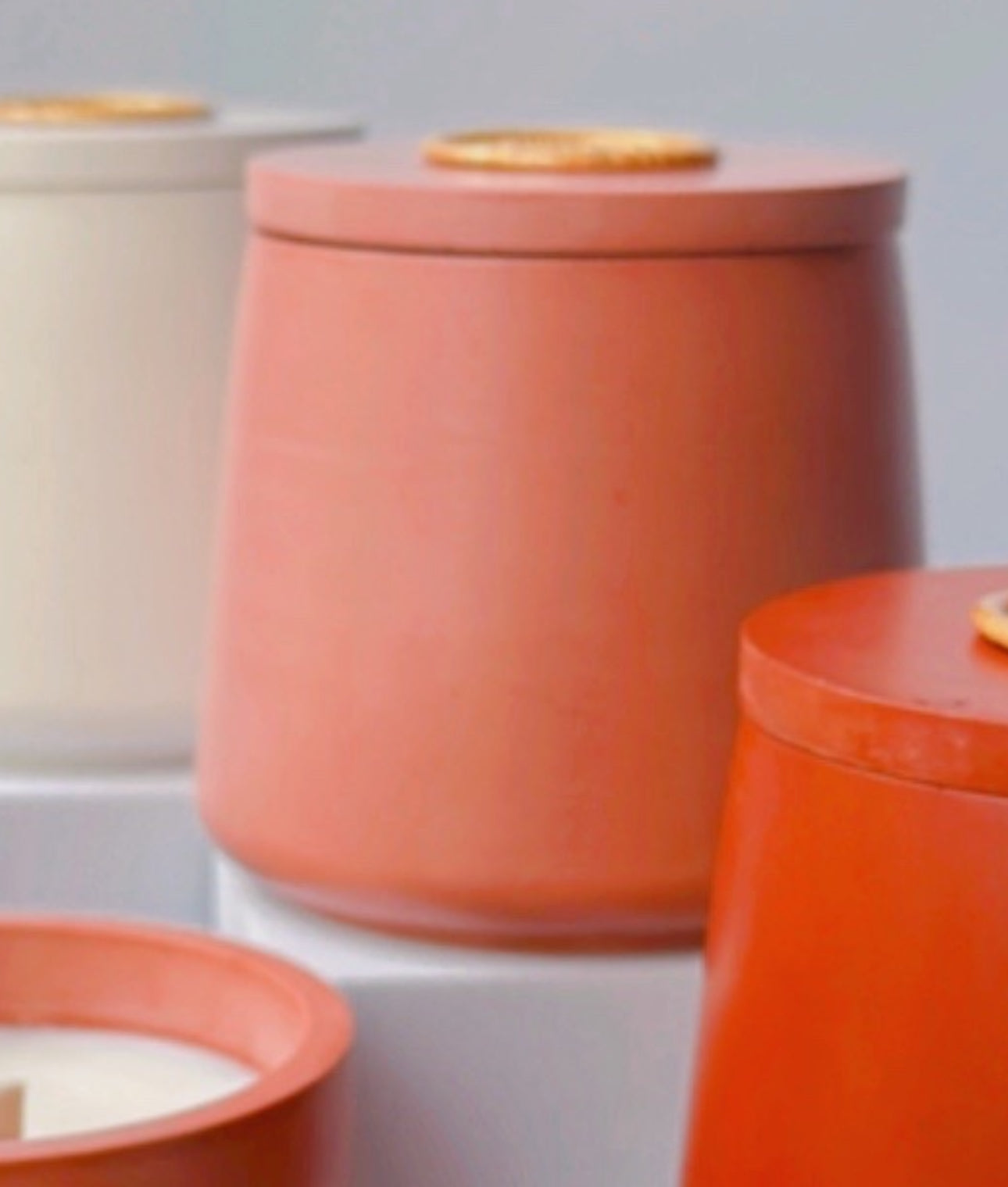 Wood Wick Candle with Lid