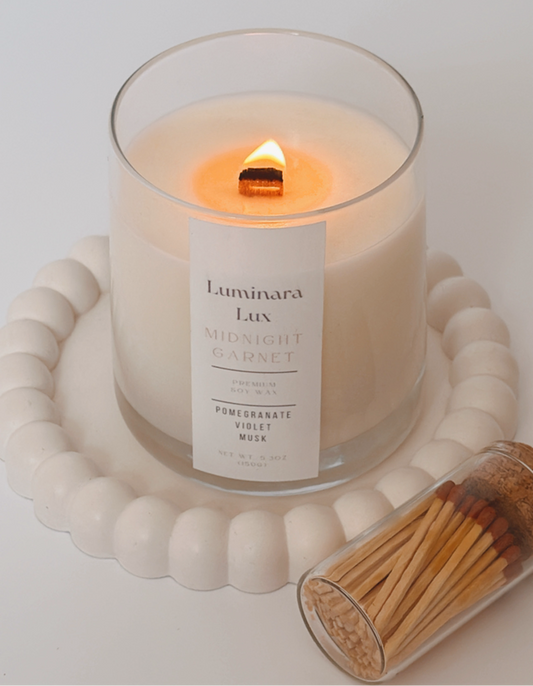 Small glass candles